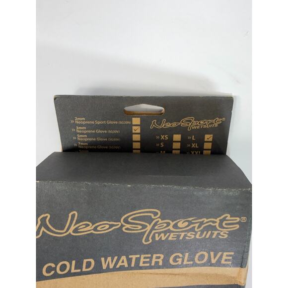 NeoSport 3mm Cold Water Gloves Size Large NEW - Picture 3 of 4